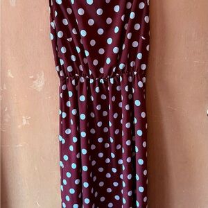 Pretty Woman Polka Dot Sleeveless Dress